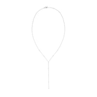 Eklexic - Women's Cz Studded Lariat Necklace