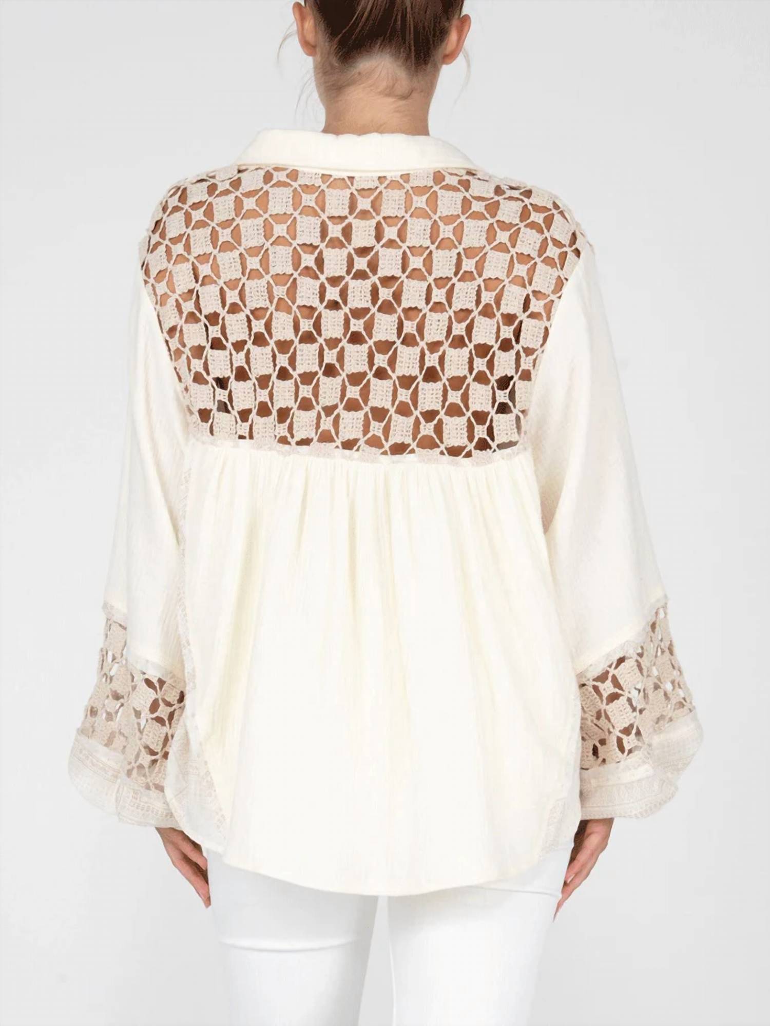 Miss Me - Button Up Printed Blouse