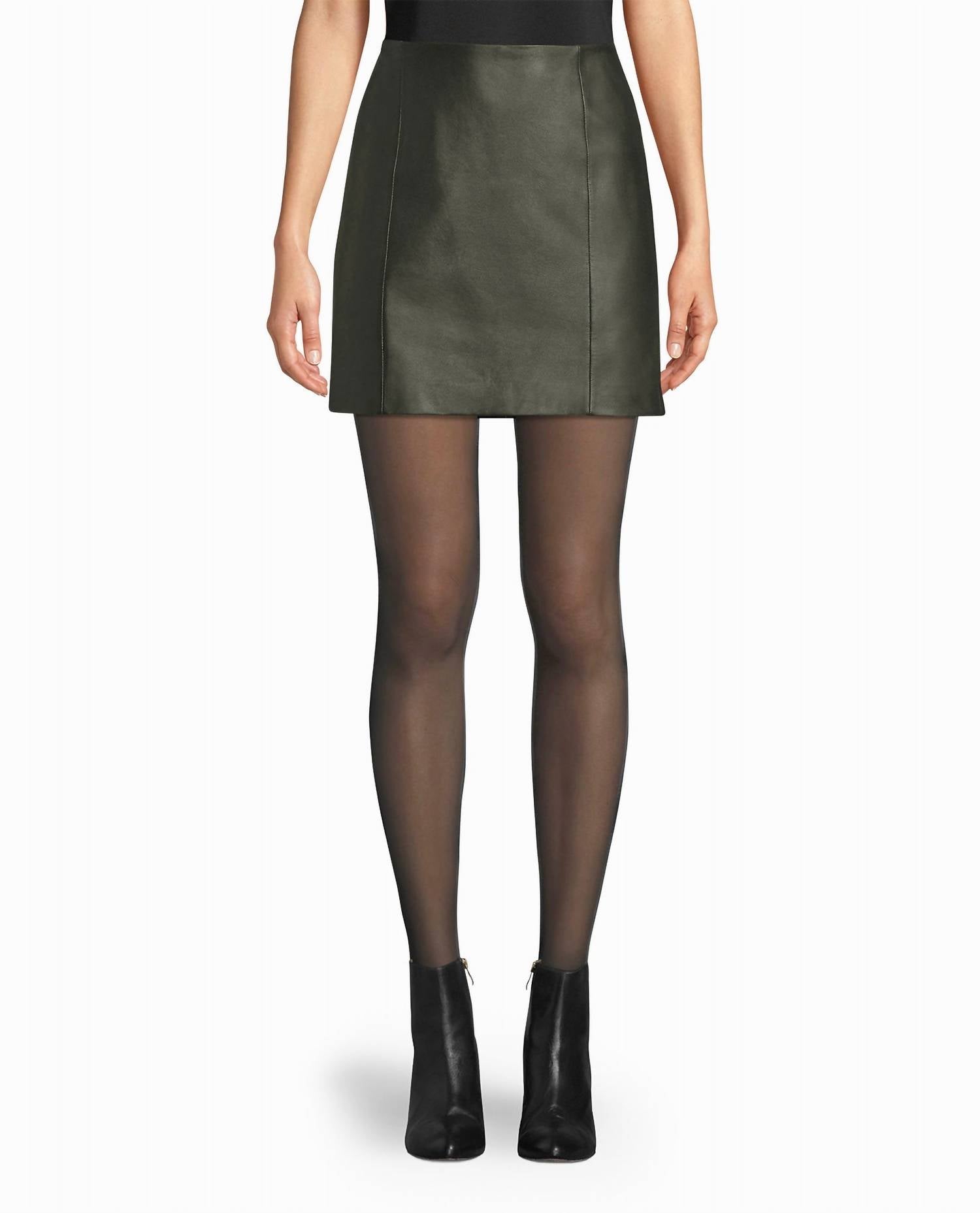Nicole Miller - Leather Mini Skirt