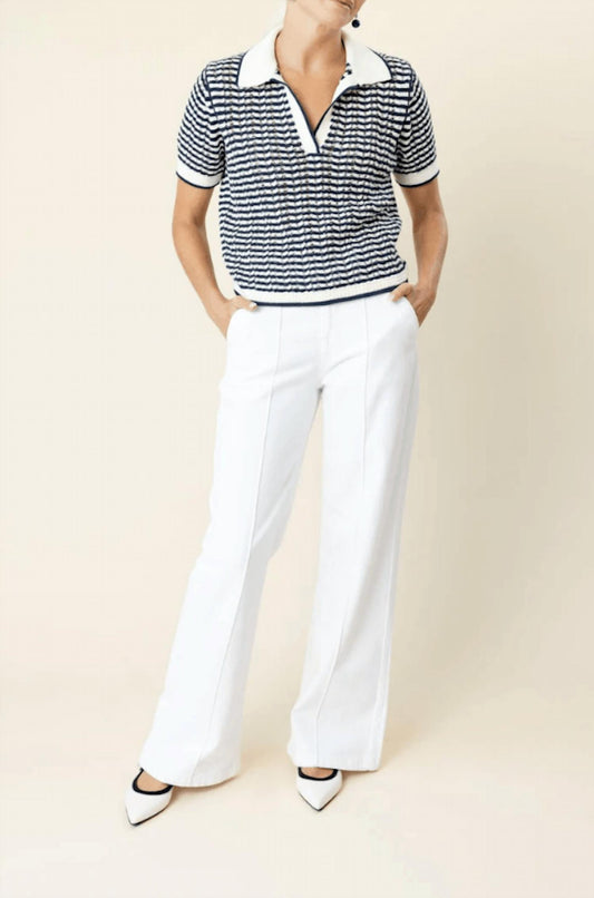 Simkhai - Kenzie Short Sleeve Polo Tee