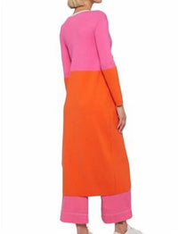 Vilagallo - Knitwear Serena Bicolor Long Cardigan