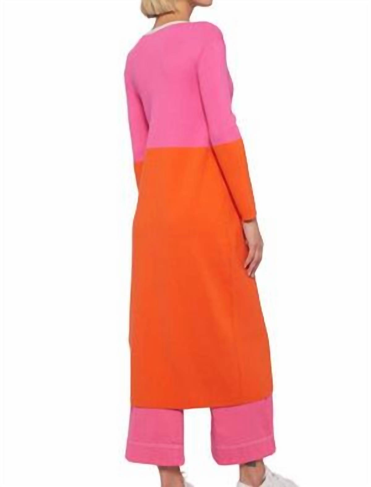 Vilagallo - Knitwear Serena Bicolor Long Cardigan