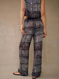 Bella Dahl - Wide Leg Printed Textured Pants