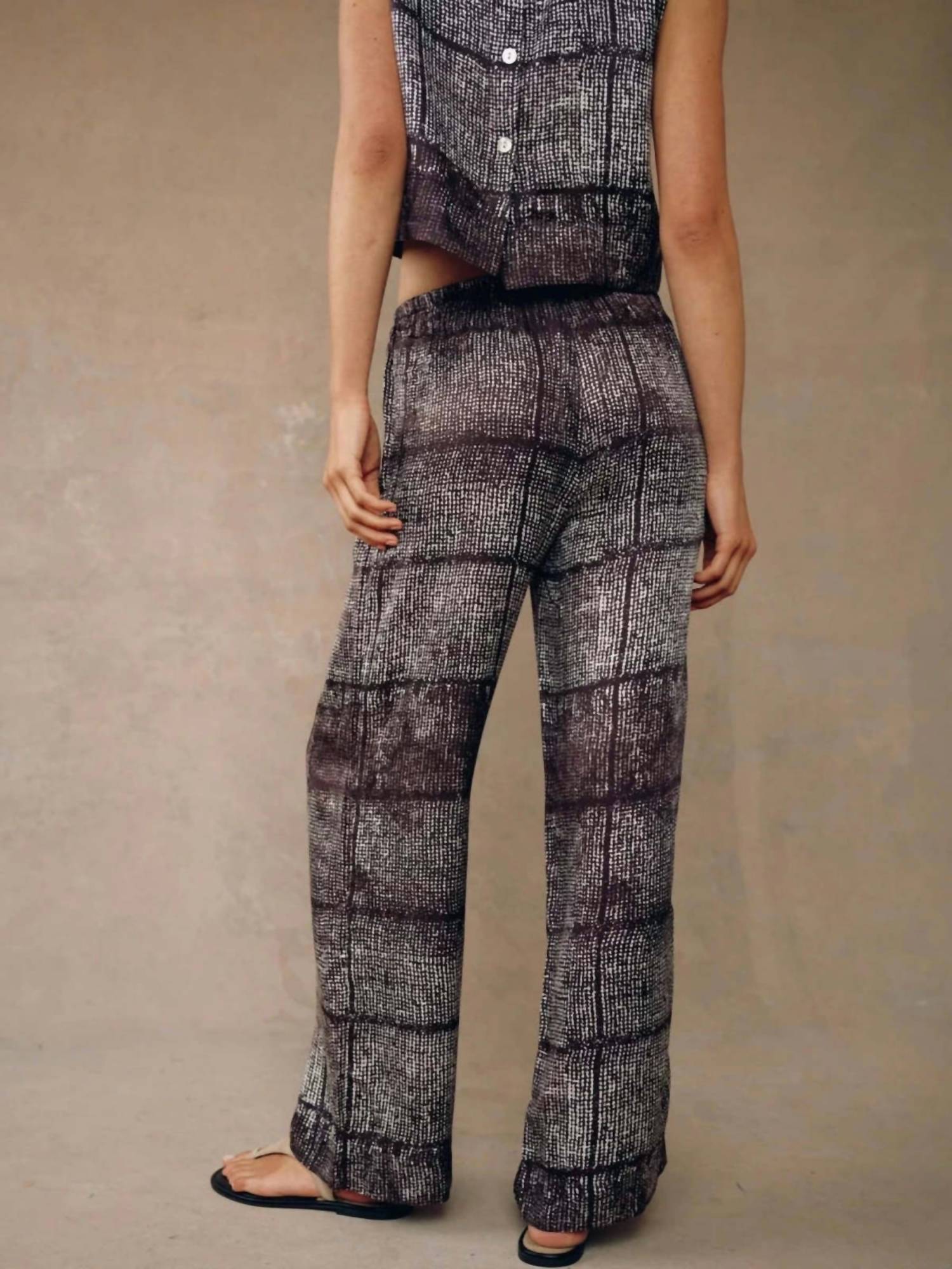 Bella Dahl - Wide Leg Printed Textured Pants
