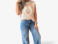Urban Daizy - Horseshoe Sweater Vest