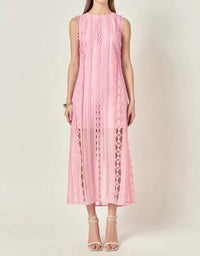 2.7 August Apparel - Floral Sleeveless Midi Dress