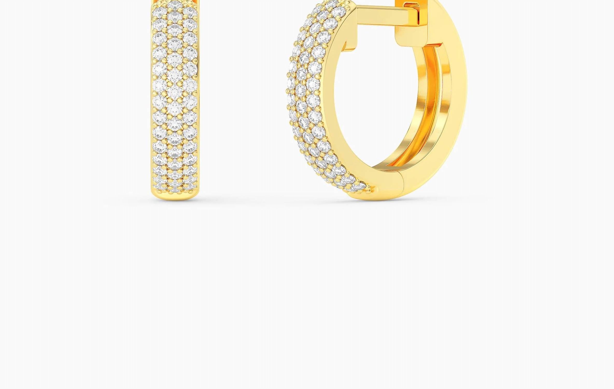 Ella Stein - Women's Three Ways To Shine Huggie Earrings