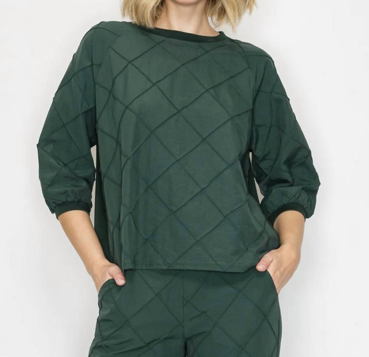 Joh - JACOB STETCH KNIT POINTE WITH TEXTURED WOVEN TOP