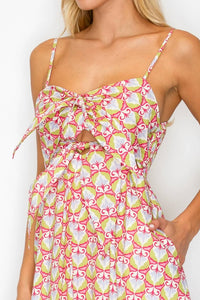 Meet Me In Santorini - Bow Tie Midi Dress