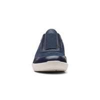 Clarks Women's Kayleigh Peak Loafer in navy textile - women's flats - view 5