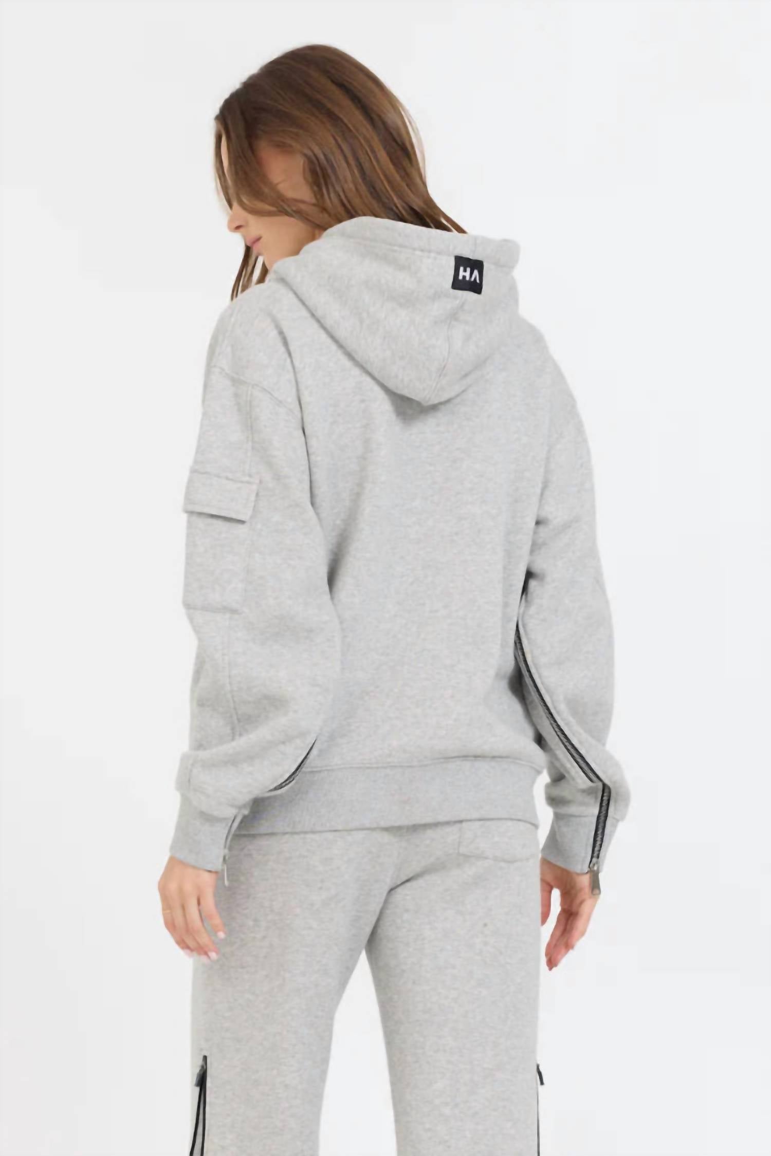 Vintage Havana - Contrast Zipper Hoodie
