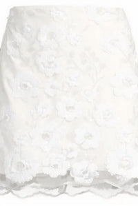 Milly - Women's Kristina Floral Cascading Sequins Skirt