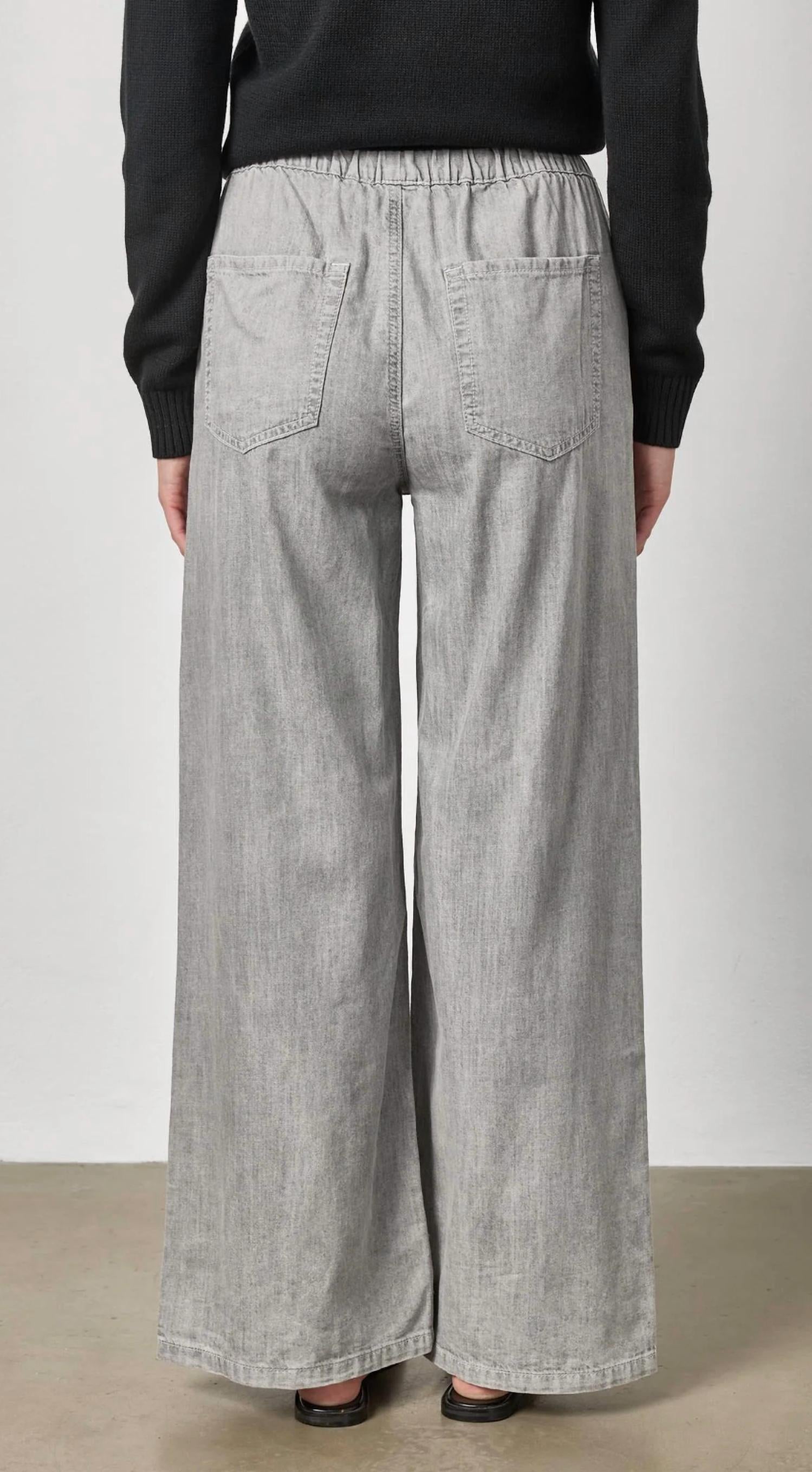 Lilla P - Denim Straight Leg Pant