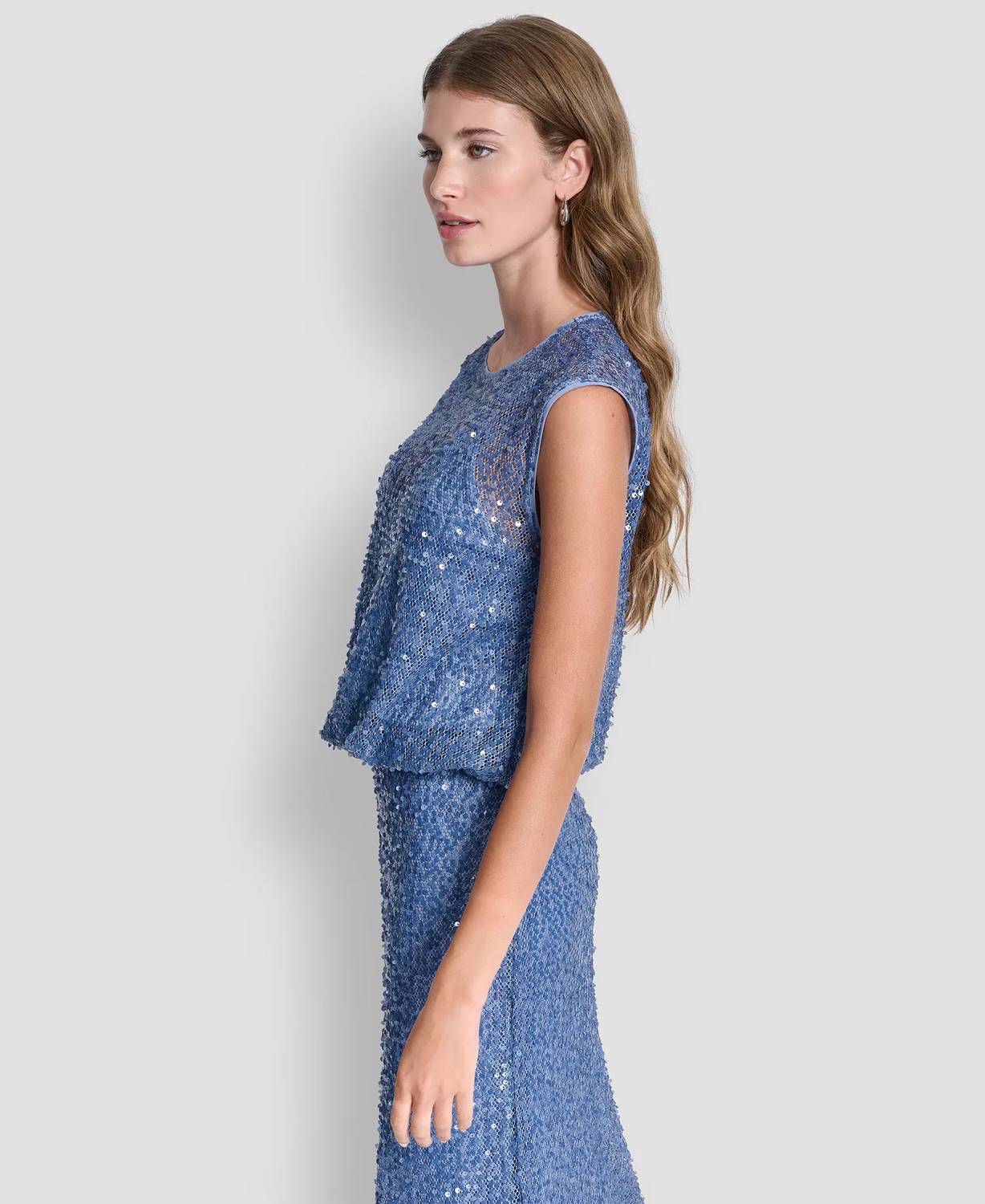 Dkny - Sleeveless Bubble Hem Liberty Top