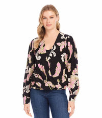 Karen Kane - Dariana Drape Front Top