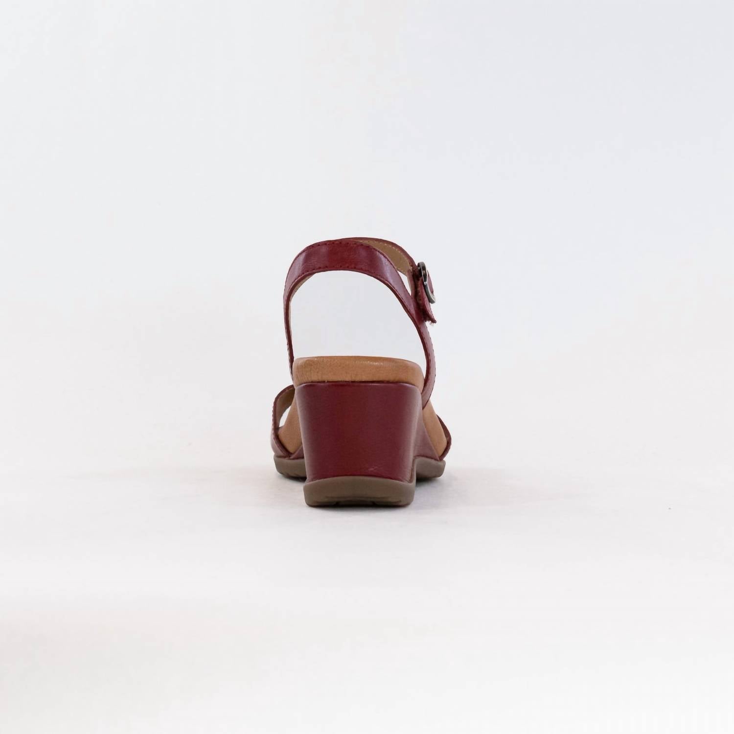 dansko Women's Arielle Sandal in red glazed kid leather - women's sandal - view 4