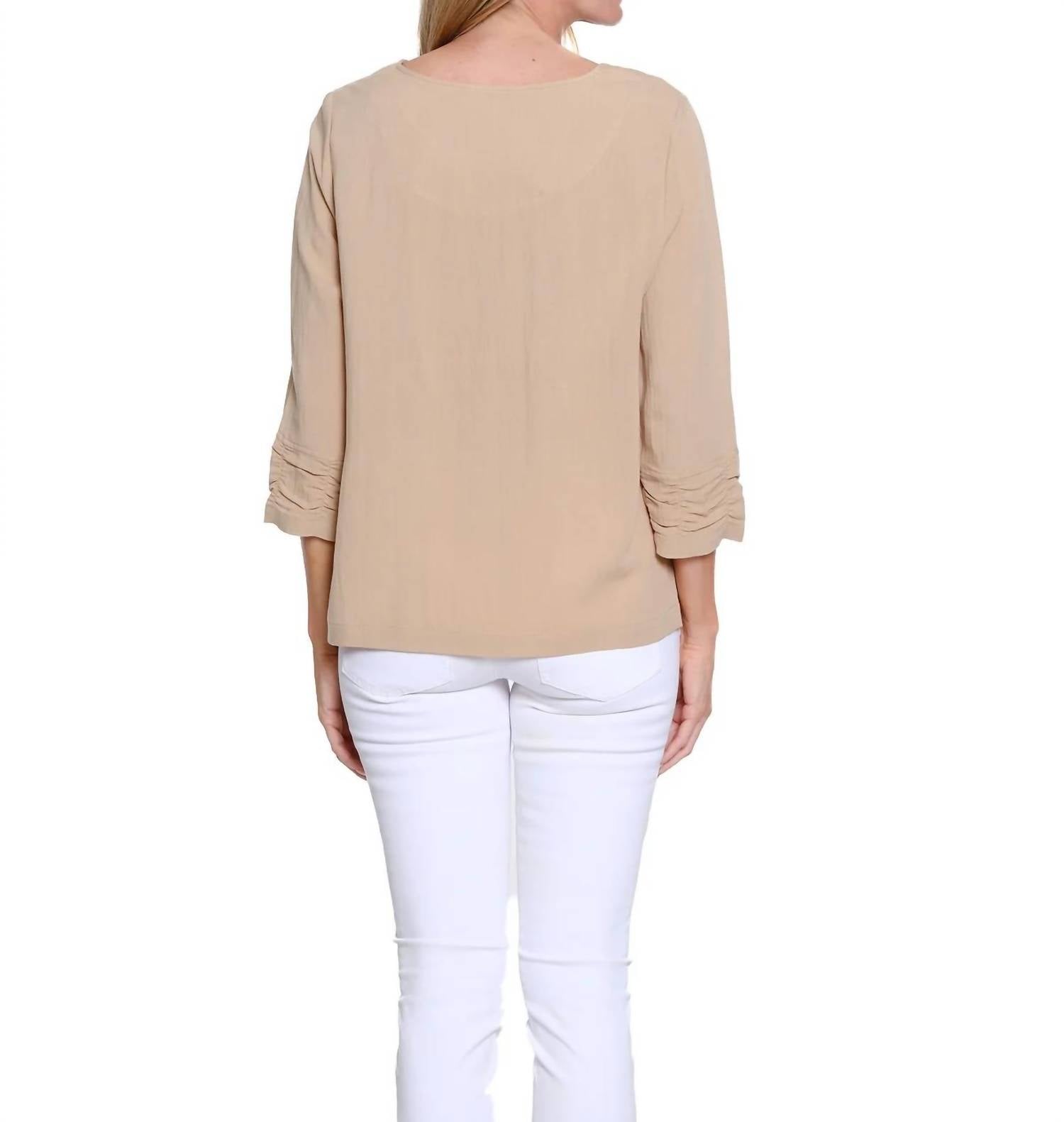 Multiples - Crinkle Woven Top