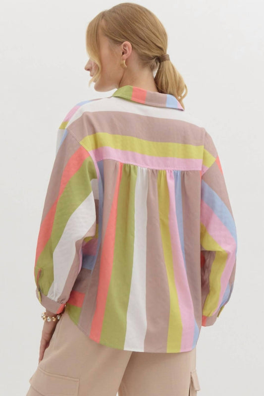 Entro - Women's Striped Blouse