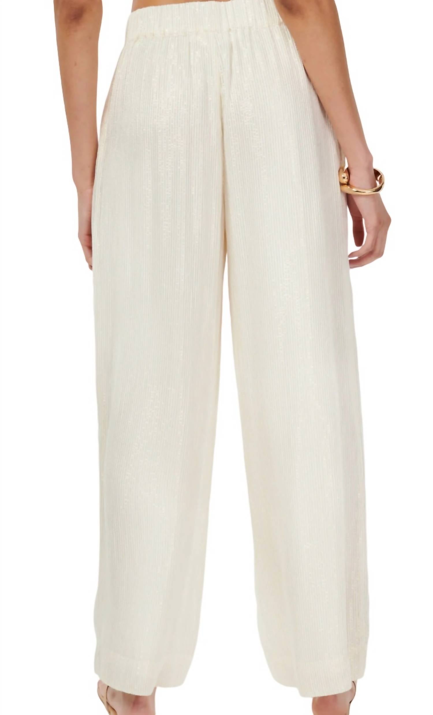 Cami Nyc - Medina Metallic Chiffon Pant
