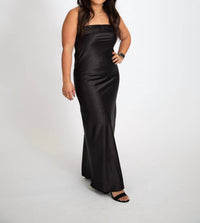 In The Beginning - Strapless Open Back Maxi Dress