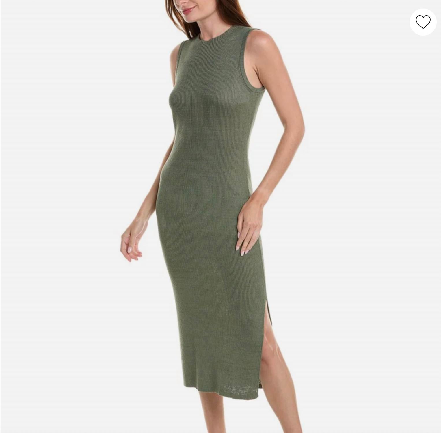 Onia - linen rib tank midi dress