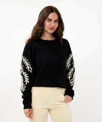 Esqualo - Sanne Tape Embroidery Sweater