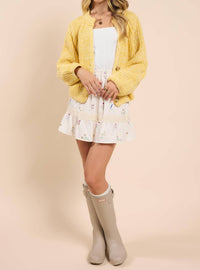 Sadie & Sage - Sunroof Half Buttoned Cardigan