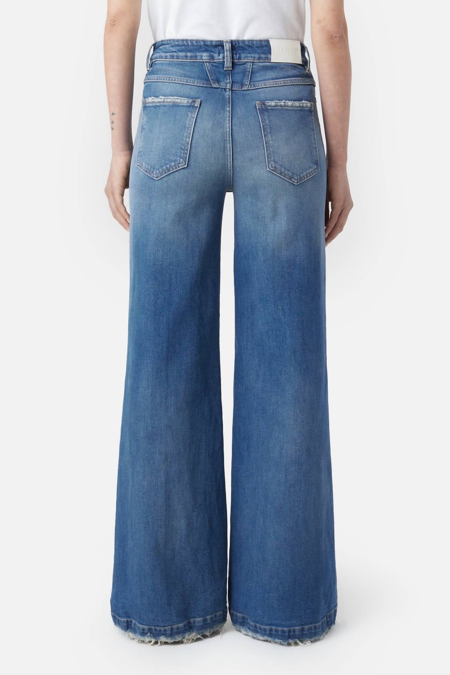 Closed - Glow-up Wide Leg Distressed Jeans