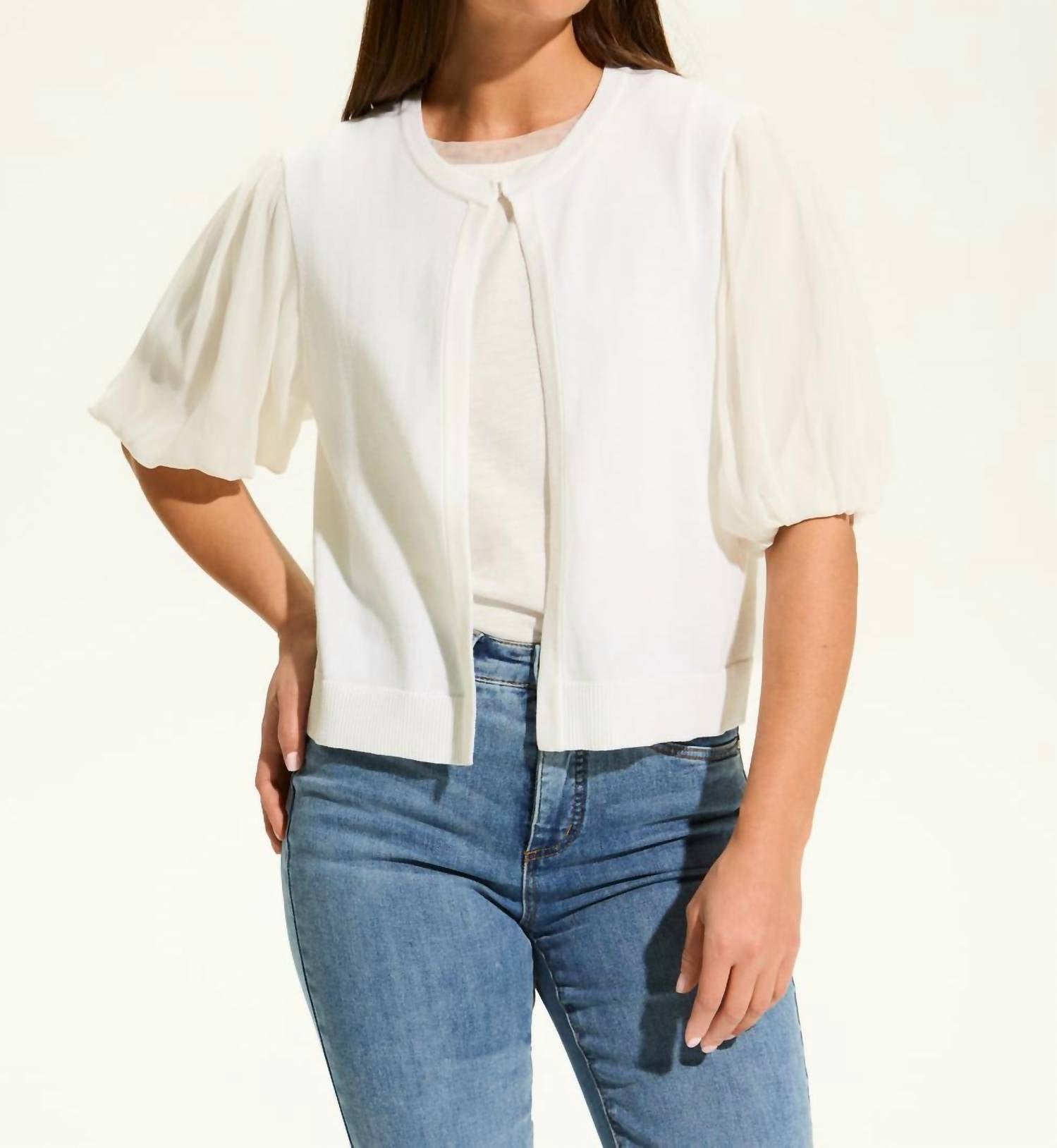 Fdj - Elbow Sleeve Cardigan