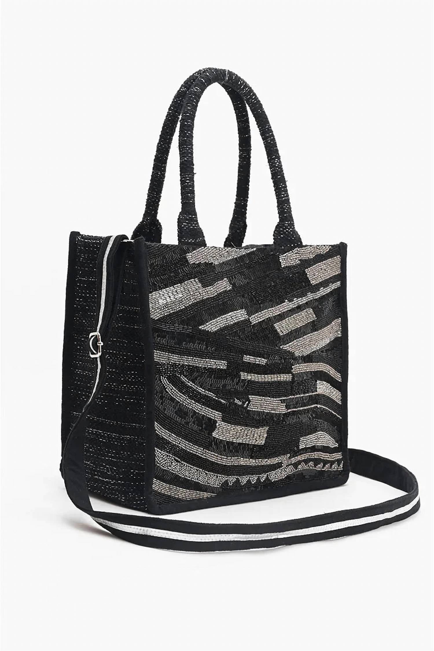 America & Beyond - Women's Luxe Embellished Tote Bag