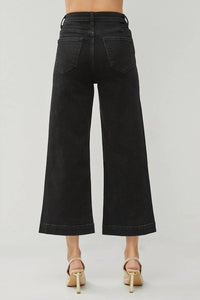 Risen - Jones Cropped Wide Leg Jeans
