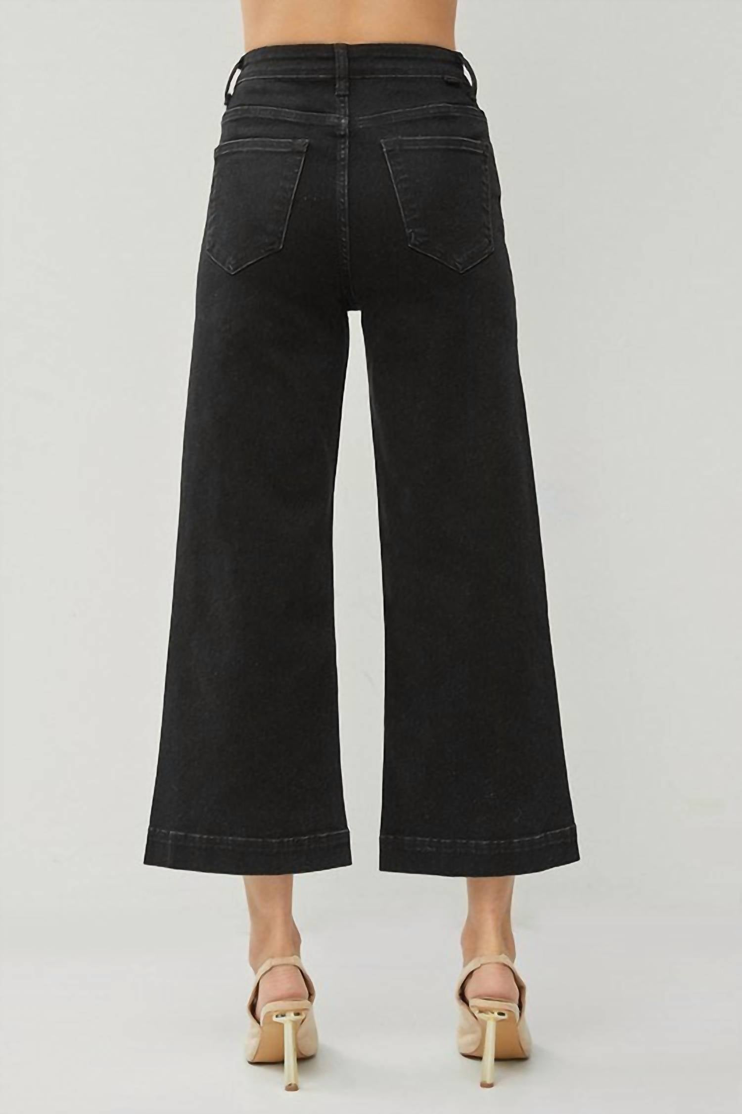 Risen - Jones Cropped Wide Leg Jeans