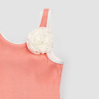 Miles Baby - Rosette Piped One Piece Swimsuit