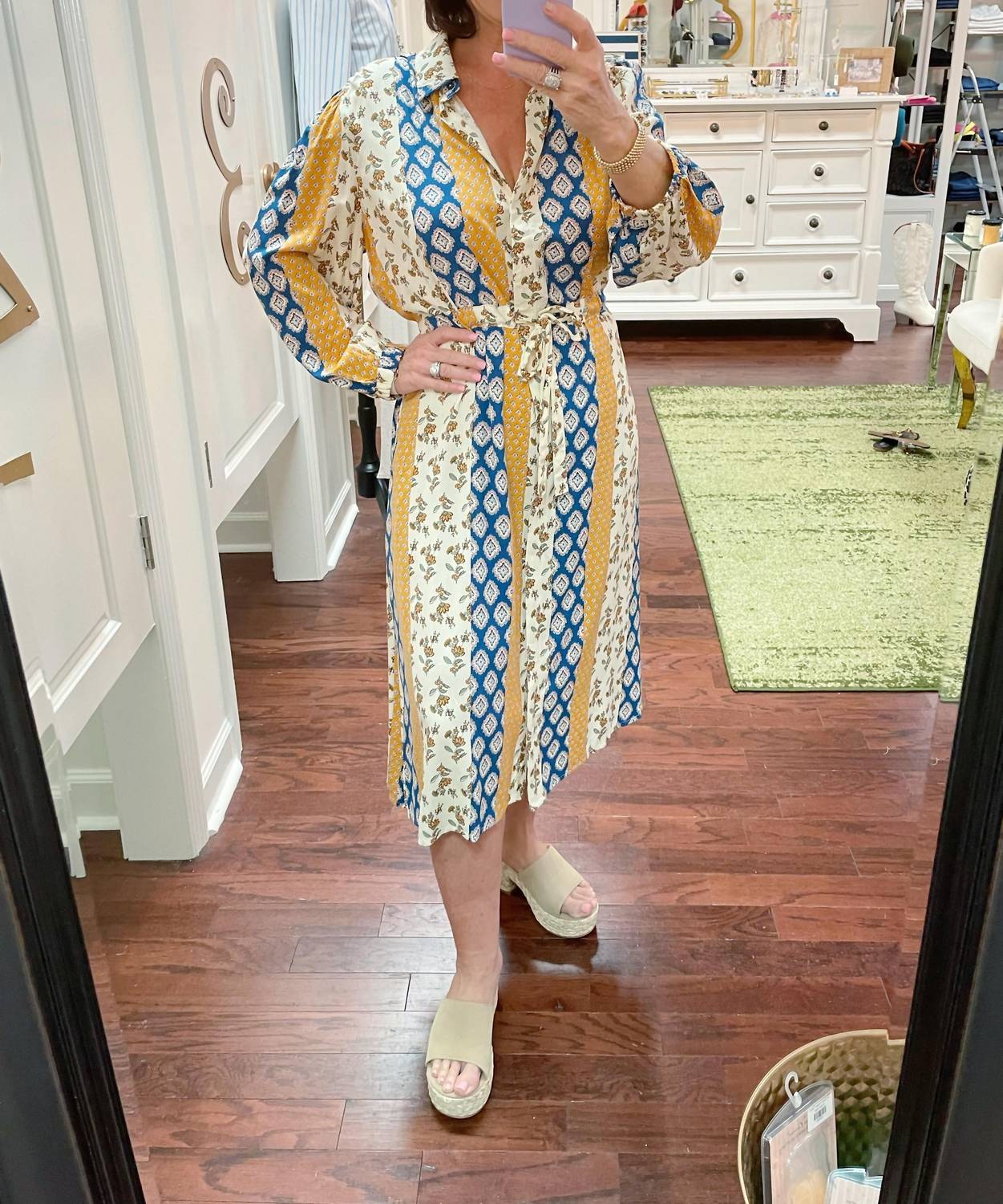 Umgee - Show You Off Long Sleeve Midi Dress