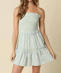 Olivaceous - Sienna Gingham Mini Dress