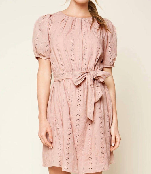 Sugarlips - Westwood Puff Sleeve Eyelet Dress