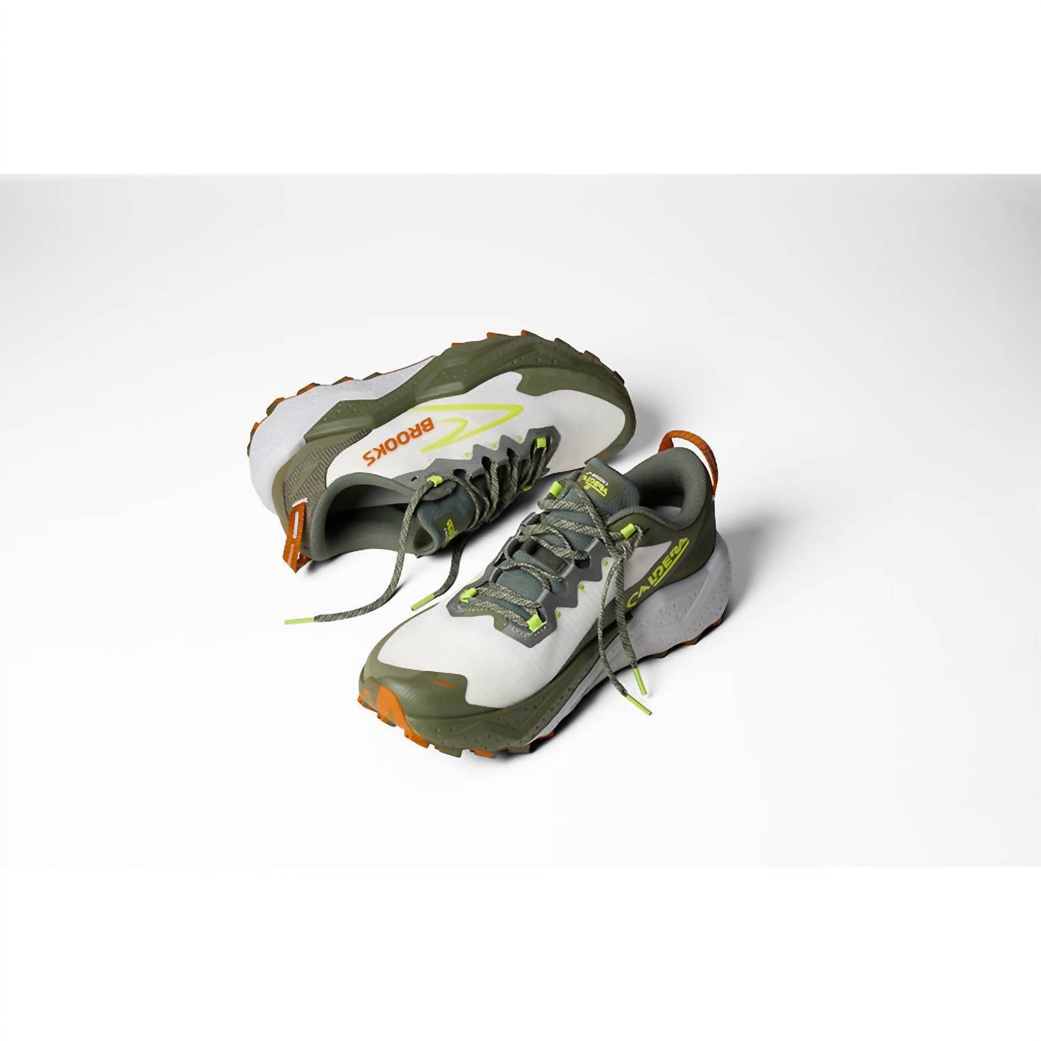 BROOKS Men's Caldera 8 Sneakers in 314 dusty olive lime oyster - men's shoe - view 9