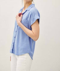 Be Cool - Cropped Button Up Top
