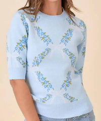 Main Strip - Women's Garden Floral Knit Top
