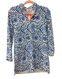 Jude Connally - Women Chris Painted Tile Cobalt Tunic