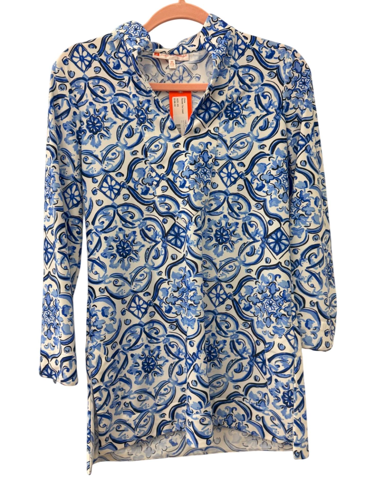 Jude Connally - Women Chris Painted Tile Cobalt Tunic