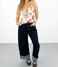 Astr - Alma Tie Front Top
