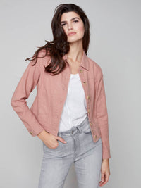 Charlie B - Nougat Linen Jacket