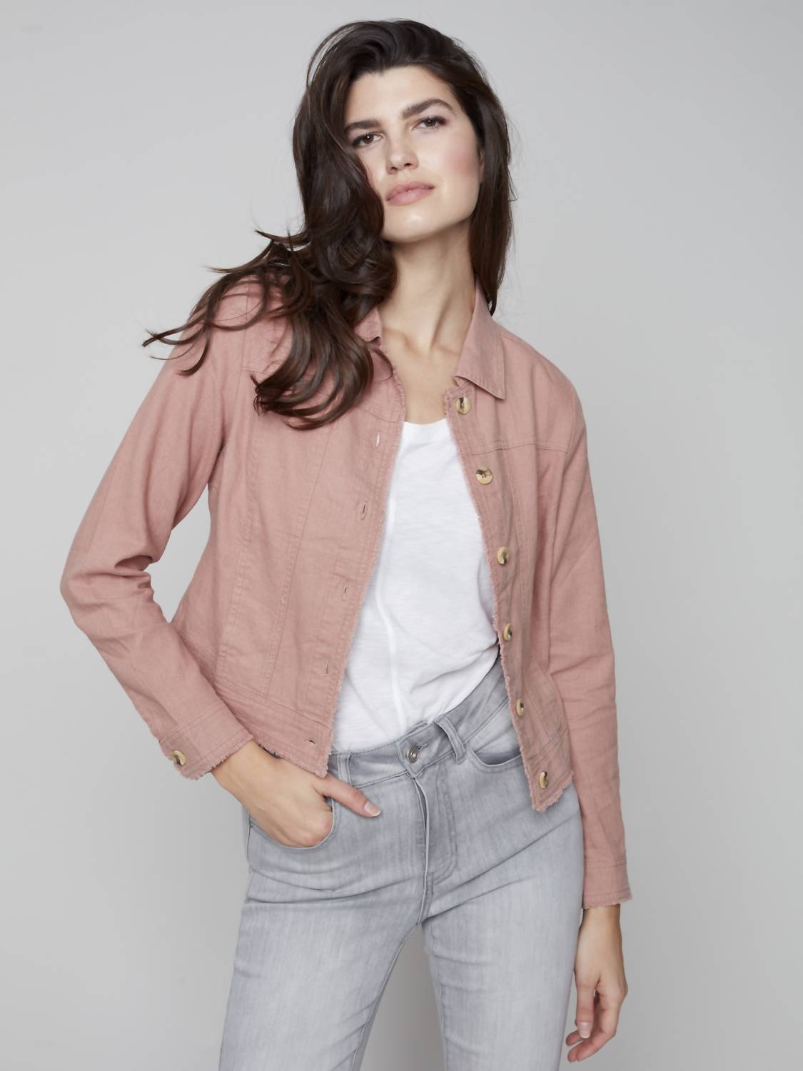 Charlie B - Nougat Linen Jacket