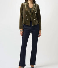 Joseph Ribkoff - Velvet Knit Fitted Blazer