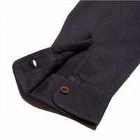 Grayers Men's Bedford Textured Shirt in india ink - men's long sleeve top - alternate view
