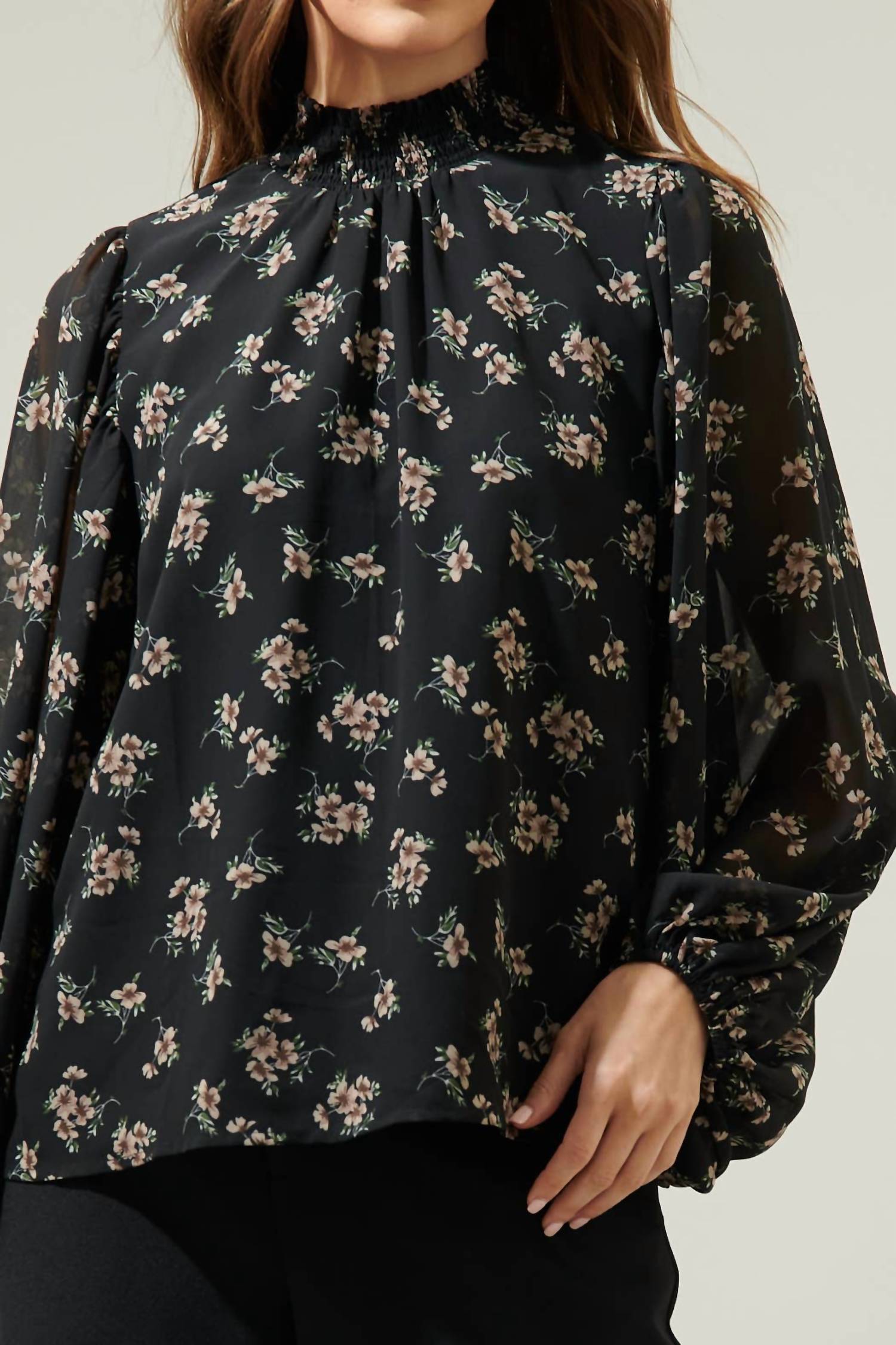 Sugarlips - Balloon Sleeve Blouse