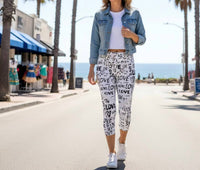 BBrazil Clothing Love Capri Leggings in white - women's pants - view 4
