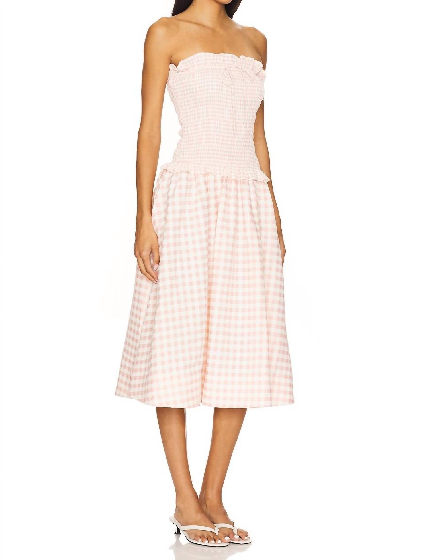 For Love & Lemons - Women's Petal Gingham Midi Dress