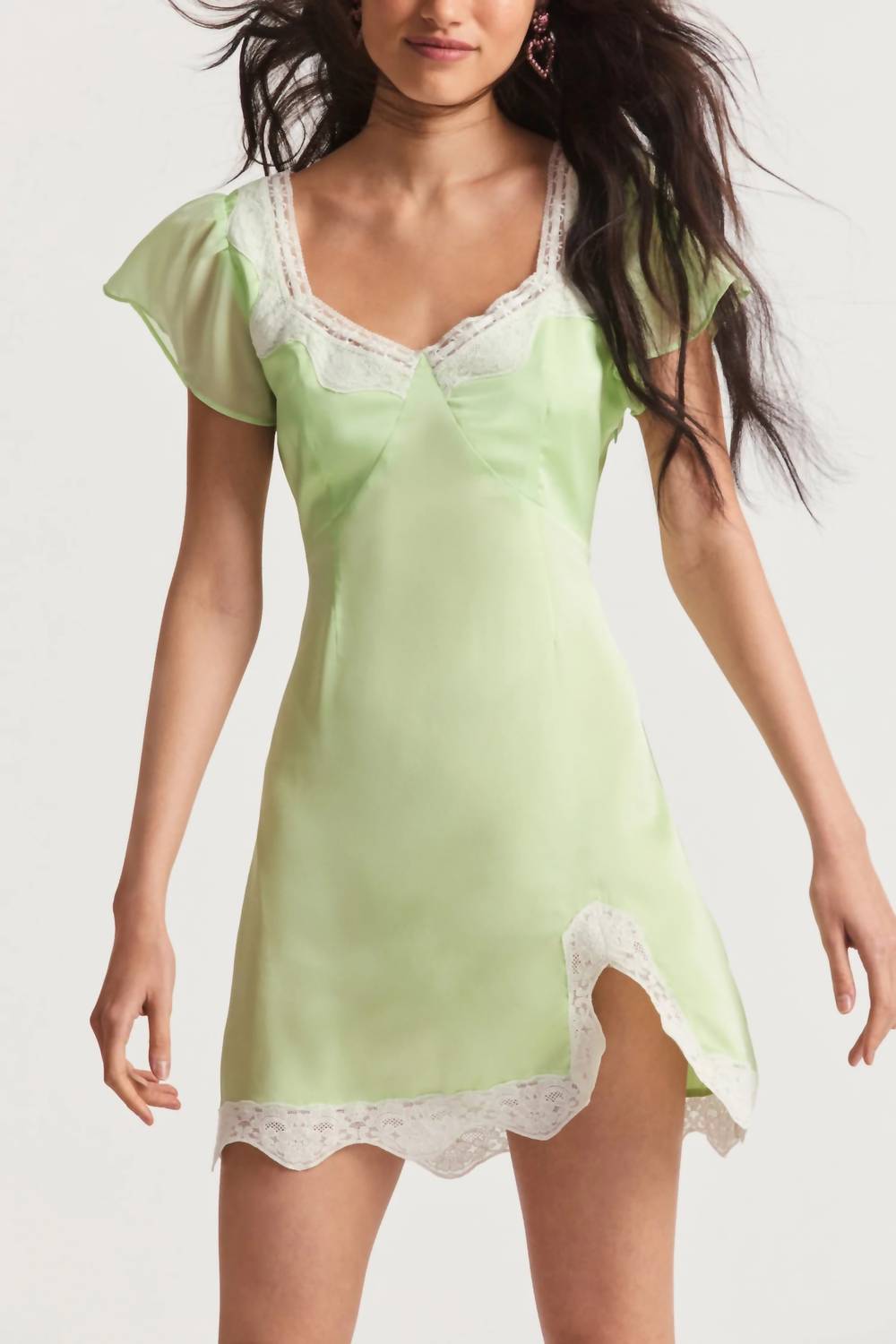 Loveshackfancy - Aubrietta Embroidered Lace Mini Dress